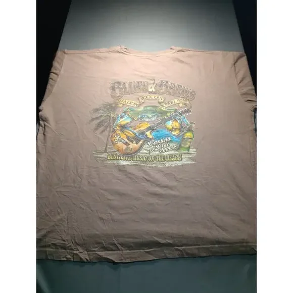 Blues And Brews T Shirt Men's Size XXL - Picture 5 of 7